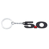 Ford 5.0 Logo Metal Car Keychain Keyring
