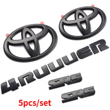 Auto Front Badge Trunk Decal for 4runner Logo Car Styling Rear Body Letters Sticker Head Emblem Modification Accessories