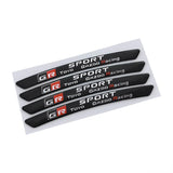 4pcs/set 9cm GR Sport GR Toyota Racing Aluminum Alloy Car Wheel Rim Tyre Sticker