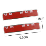 9.5x1.8cm Mercedes Benz Brabus 700 800 900 Metal Car Side Fender Emblem Stickers