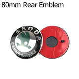 80mm 90mm ABS Skoda Car Front Hood Sticker Rear Emblem Badge Decal