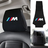BMW M Power Car Interior Anti-dust Headrest Cover Cotton Neck Pillow Case