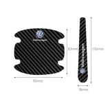 Volkswagen VW Carbon Fiber Car Door Bowl Handle Anti-collision Protective Stickers Scratches Film