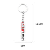 Peugeot GT Line Logo Metal Car Key Rings Keychain Pendant