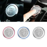 Lincoln Diamond Car Engine One-click Start Stop Button Cover Sticker