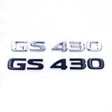 For GS300 GS350 GS430 GS460 Shinny Black Silver Car Styling Sticker Fender Body Trunk Emblem Auto Unique Decal Accessories