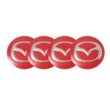 4pcs/set 60mm/65mm Mazda MS Mazdaspeed Car Wheel Center Hub Sticker Decal