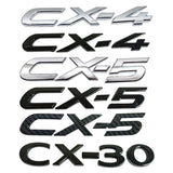 Mazda CX4 CX5 CX30 Permacy DSX1.6 DSX1.8 GLX1.8 GLX1.6 Logo ABS Car Rear Sticker Decal Auto Trunk Emblem Badge