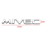 15x2cm Mitsubishi MIVEC ABS Car Rear Sticker Decal Emblem Badge