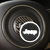 Jeep Grand Cherokee 2011-2020 2012 2013 2015 2016 Carbon Fiber Car Trim Steering Wheel Center Sticker