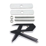 Car Front Grille Sticker Auto Body Side Decal Badge R Logo for Honda Crosstour Odyssey Insight Elysion CRZ Vezel City Civic
