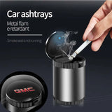 GMC Metal Car Ash Tray Auto Ashtray Cigarette Holder Box with LED Light