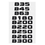 Mercedes Benz B35 B45 B63 B180 B200 B220 B250 B260 B300 ABS Car Rear Stickers Decal