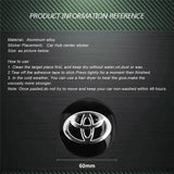60mm Toyota Car Wheel Center Hub Cap Sticker Decal