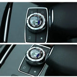 29mm Aluminum Car Multimedia Knob Stickers for Mercedes Benz A C E S Class CLA CLS W212 W213 W204 W205 W176 W177