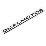 Tesla DUAL MOTOR Logo Metal Car Rear Sticker Emblem Badge Decal