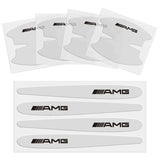8pcs Mercedes Benz AMG Car Door Handle Bowl Wrist Transparent Protector Anti-collision Decal