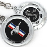 Ford Mustang Shelby Logo Metal Car Keychain Keyring