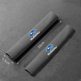 2pcs 33cm Subaru Logo Suede Car Seat Safety Belt Pads Shoulder Protection Cover