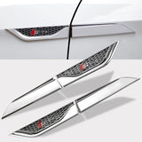 2pcs Audi Sline Car Bumper Strip Emblem Fender Side Protective Sticker
