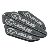 4pcs/set Lexus Carbon Fiber Car Door Anti-Scratch Sticker Door Side Protection Bumper Strips