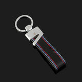 BMW M Power PU Leather Car Keychain Keyring