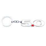 Ford 5.0 Logo Metal Car Keychain Keyring
