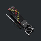 Mercedes Benz AMG Oxford Webbing Car Keychain Key Rings Holder Pendant
