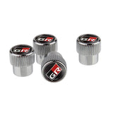 4pcs/set Toyota GR Logo Car Air Valve Stem Caps Auto Tyre Valve Covers