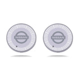 2pcs Nissan Logo Car Water Coasters 7-color LED Light Cup Mat Holder