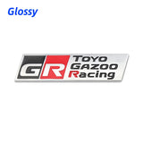 Car Logo Head Grille Rear Badge for GR Toyo Gazoo Racing Yaris Prius Supra Corolla Camry Crown Prado Corolla Sienta Hilux