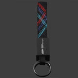BMW M Power Oxford Webbing Car Keychain Pendant