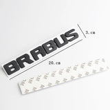 20x3cm Mercedes Benz Brabus Metal Car Rear Emblem Decal Trunk Badge Sticker