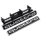 Audi Quattro Logo ABS Car Front Grille Emblem Badge Four-Wheel Drive Tail Standard Sticker