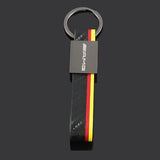 Mercedes Benz AMG Carbon Leather Car Key Chain Holder Keyring Pandant