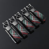 Audi Car Logo Oxford Webbing Keychain Key Ring Pendant