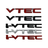 Alloy Car Body Side Rear Trunk Emblem Badge Sticker for I-VTEC VTEC Logo Odyssey CRV FIT Jazz Pilot Civic Accord City Crosstour