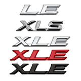 For Camry Avalon Yaris Corolla Highlander XLE XLS LE Letter Emblem Rear Metal 3D Stickers Tailgate Decals Car Styling