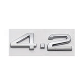 Audi Number 3.6 2.4 4.2 ABS Car Rear Sticker Trunk Emblem Badge