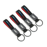 BMW M Power Suede Car Keychain Pendant Auto Key Chain Holder