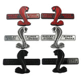 2pcs Ford Shelby ABS Car Body Fender Side Sticker Decal Emblem Badge