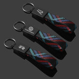 Volkswagen VW R Oxford Webbing Car Keychain Pendant Key Chain Holder