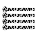4pcs/set Volkswagen VW Metal Car Stereo Sticker Auto Audio Emblem Decal