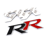 Metal Car Front Hood Grille Decal Trunk Badge RR Logo for Honda Civic Mugen Fit Hornet City Accord Crv Hrv Accessories
