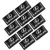 10pcs Lexus Epoxy Car Armrest Button Sticker