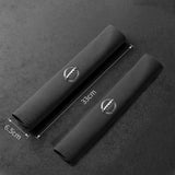 2pcs 33cm Nissan Logo Suede Car Seat Safety Belt Pads Shoulder Protection Cover