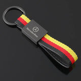 Mercedes Benz AMG Nylon Webbing Car Keychain Keyring