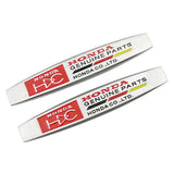 2pcs Honda Mugen Typer Logo Metal Car Fender Side Badge Decal Rear Emblem Sticker