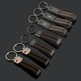 Audi RS Sline Leather Keychain Car Logo Keyring