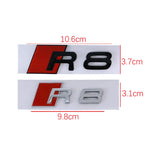 Audi R8 Logo ABS Car Rear Sticker Trunk Emblem Badge Decal